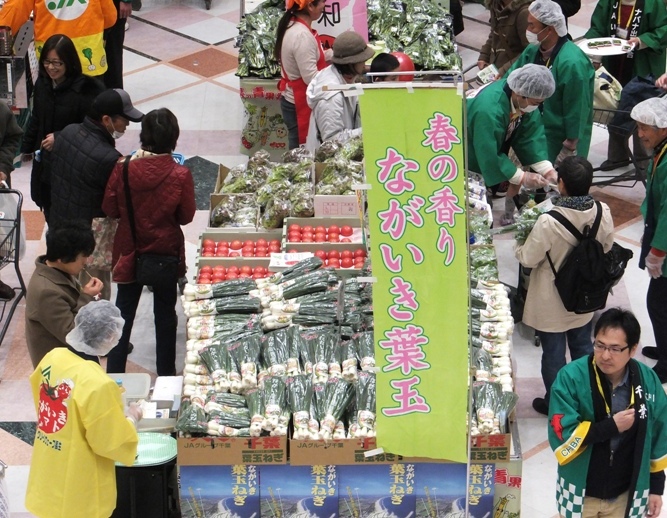 千葉県フェアに参加して　ながいき野菜をＰＲ