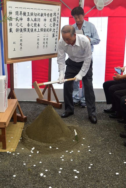 睦沢支所の地鎮祭行いました